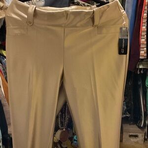 Soho Apparel Women's Tan Trousers